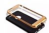 Joyroom Blade Series iPhone 6 Plus / 6S Plus Metalik Kenarl Mavi Silikon Klf - Resim: 2