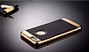 Joyroom Blade Series iPhone 6 Plus / 6S Plus Metalik Kenarl Gold Silikon Klf - Resim: 1
