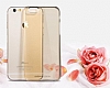 Joyroom Crystal Clear iPhone 6 Plus / 6S Plus Ultra nce effaf Gold Rubber Klf - Resim: 1