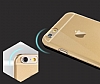 Joyroom Crystal Clear iPhone 6 Plus / 6S Plus Ultra nce effaf Gold Rubber Klf - Resim: 4
