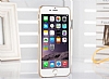 Joyroom Crystal Clear iPhone 6 Plus / 6S Plus Ultra nce effaf Gold Rubber Klf - Resim: 6