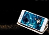Joyroom Filler iPhone 6 / 6S Pencereli Manyetik Kapakl Gold Deri Klf - Resim: 6