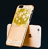 Joyroom Flower iPhone 6 / 6S Tal Gold Rubber Klf - Resim: 1