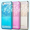 Joyroom Flower iPhone 6 / 6S Tal Mavi Rubber Klf - Resim: 1