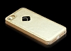 Joyroom iPhone SE / 5 / 5S Duke Deri Dolgulu Gold Rubber Klf - Resim: 4