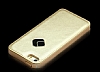 Joyroom iPhone SE / 5 / 5S Duke Deri Dolgulu Gold Rubber Klf - Resim: 3