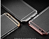 Joyroom iPhone 6 / 6S Gold Kenarl effaf Rubber Klf - Resim: 9