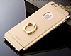 Joyroom iPhone 6 / 6S Selfie Yzkl Metal Gold Rubber Klf - Resim: 1