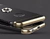 Joyroom iPhone 6 / 6S Selfie Yzkl Metal Gold Rubber Klf - Resim: 4