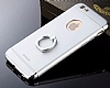 Joyroom iPhone 6 / 6S Selfie Yzkl Metal Silver Rubber Klf - Resim: 2