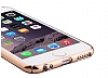 Joyroom iPhone 6 / 6S Metalik Gold effaf Rubber Klf - Resim: 4