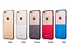Joyroom iPhone 6 / 6S Metalik Gold effaf Rubber Klf - Resim: 6