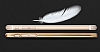 Joyroom iPhone 6 Plus / 6S Plus Silver Metalik Kenarl effaf Rubber Klf - Resim: 2
