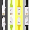 Joyroom Lightning Beyaz Ksa Anahtarlk Kablo 18cm - Resim: 6
