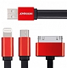 Joyroom Apple & Lightning & Micro USB Beyaz Ksa arj Kablosu 138cm - Resim: 3