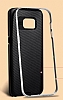 Joyroom Samsung Galaxy S7 Edge Silver Kenarl Karbon Silikon Klf - Resim: 1