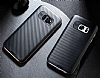 Joyroom Samsung Galaxy S7 Edge Silver Kenarl Karbon Silikon Klf - Resim: 5