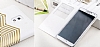 Joyroom Samsung N9000 Galaxy Note 3 Brilliant Golden Uyku Modlu Pencereli Beyaz Deri Klf - Resim: 2