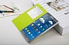 Joyroom Samsung N9000 Galaxy Note 3 Tiffany Uyku Modlu Pencereli Sar Deri Klf - Resim: 4
