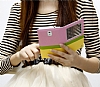 Joyroom Samsung N9000 Galaxy Note 3 Tiffany Uyku Modlu Pencereli Sar Deri Klf - Resim: 1