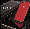 Joyroom Wizz Series iPhone 7 / 8 Metal Kenarl Krmz Rubber Klf - Resim: 1