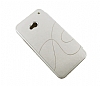 Kalaideng HTC One Oscar Ultra nce Kapakl Beyaz Deri Klf - Resim: 3