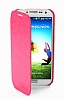 Kalaideng Samsung i9500 Galaxy S4 Enland nce Kapakl Pembe Deri Klf - Resim: 9