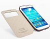 Kalaideng Samsung i9500 Galaxy S4 Standl Pencereli Bakr Rengi Deri Klf - Resim: 4