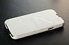 Kalaideng Samsung i9600 Galaxy S5 Enland nce Kapakl Beyaz Deri Klf - Resim: 4