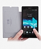 Kalaideng Sony Xperia Z Enland Ultra nce Kapakl Siyah Deri Klf - Resim: 6