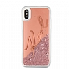 Karl Lagerfeld iPhone X / XS Simli Rose Gold Klf - Resim: 3