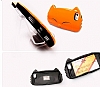 Kiki Cat iPhone SE / 5 / 5S Sert Pembe Rubber Klf - Resim: 3