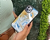 Dafoni Glossy Samsung Galaxy Note 8 Kiiye zel Harfli Simli Gold Mermer Klf - Resim: 3