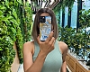 Dafoni Glossy Samsung Galaxy M22 Kiiye zel Harfli Simli Gold Mermer Klf - Resim: 4