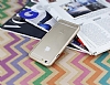Eiroo iPhone 6 / 6S 360 Derece Tam Koruma Gold Kenarl effaf Rubber Klf - Resim: 1