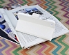 Lenovo S90 Czdanl Yan Kapakl Beyaz Deri Klf - Resim: 3