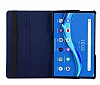 Lenovo Tab P11 Pro Gen 2. Nesil 360 Derece Dner Standl Mavi Deri Klf - Resim: 4