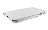 LG G Pad 8.0 V480 Standl Yan Kapakl Beyaz Deri Klf - Resim: 2