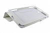 LG G Pad 8.0 V480 Standl Yan Kapakl Beyaz Deri Klf - Resim: 3