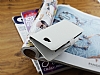 LG G Pro Lite Czdanl Yan Kapakl Beyaz Deri Klf - Resim: 2