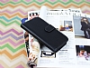 LG G2 Mini Czdanl Yan Kapakl Siyah Deri Klf - Resim: 1