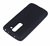 LG G2 Mini Nokta Desenli Mat Siyah Silikon Klf - Resim: 2