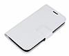 LG G2 Mini Standl Czdanl Beyaz Deri Klf - Resim: 4