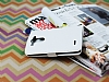LG G3 Czdanl Yan Kapakl Beyaz Deri Klf - Resim: 1