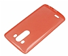 LG G3 Ultra nce effaf Koyu Pembe Silikon Klf - Resim: 1