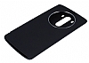 LG G3 Uyku Modlu Pencereli Siyah Deri Klf - Resim: 2
