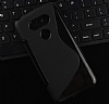LG G5 Desenli Siyah Silikon Klf - Resim: 1