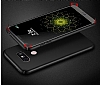 LG G6 Tam Kenar Koruma Siyah Rubber Klf - Resim: 4