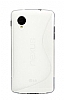 LG Google Nexus 5 Desenli effaf Beyaz Silikon Klf - Resim: 1
