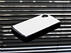 LG Google Nexus 5 Metalik Kenarl Beyaz Deri Klf - Resim: 1